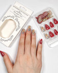 Rosy Meadow Press on Nails