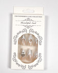 Silver Inferno Press on Nails