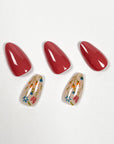 Rosy Meadow Press on Nails