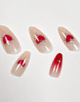 Crimson Love Press on Nails