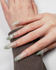 Minty French Press on Nails