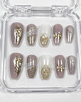 Sweet Taro Paste Press on Nails
