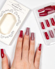 Sparkling Plum Press on Nails
