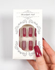 Sparkling Plum Press on Nails