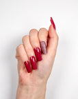 Sparkling Plum Press on Nails