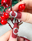 Christmas Velvet Press on Nails