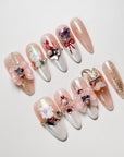 Shining Pink Bow Press-On Nails