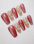 Colorful Glass Press on Nails