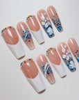 Petal Rain French Press on Nails