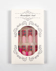 Christmas Red Plaid Press on Nails