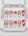 Gentle French Flower Press on Nails