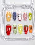Colorful Fruit Feast Press on Nails
