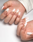 French Gold Graffiti Press on Nails