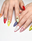 Colorful Fruit Feast Press on Nails