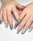 Distant Mountain Blue Press on Nails