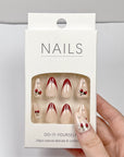 Sweet Cherry French Press on Nails