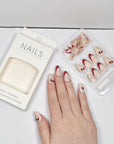 Sweet Cherry French Press on Nails