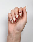 Sweet Cherry French Press on Nails