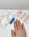 Pastel French Press on Nails