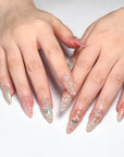 Pink Tulip Bouquet Press on Nails