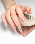 Pink Tulip Bouquet Press on Nails