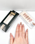 Nude Pink Giltter Press-on Nails