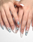 Petal Rain French Press on Nails