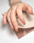 Brown French Tip Press on Nails