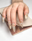 Golden Banquet Press on Nails