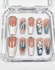 Petal Rain French Press on Nails