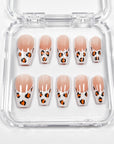 Leopard Print French Press on Nails