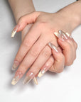 Shining Shell Fragments Press on Nails