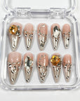 Amber Aura Press on Nails