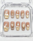 Shining Shell Fragments Press on Nails