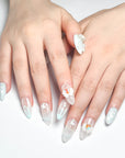 Blue Pearl Ocean Press on Nails
