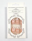 Sweety Bow French Press on Nails