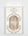 Pink Modern Art Press on Nails