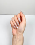 Pink Modern Art Press on Nails