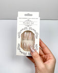 Pink Modern Art Press on Nails