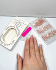 Sweety Bow French Press on Nails