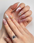 Cute Mushroom Doodle Press on Nails