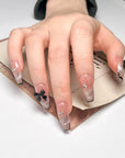 Sweet Black Bow Press on Nails