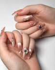 Rose Pink Cat-eye Press on Nails
