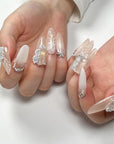 Champagne Rose Press on Nails
