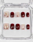 Cherry Harvest Press on Nails