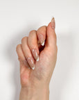 Gold Tips French Press on Nails