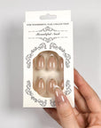 Gold Tips French Press on Nails