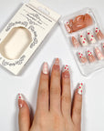 Strawberry French Press on Nails