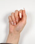 Strawberry French Press on Nails