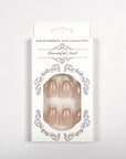 Gold Tips French Press on Nails